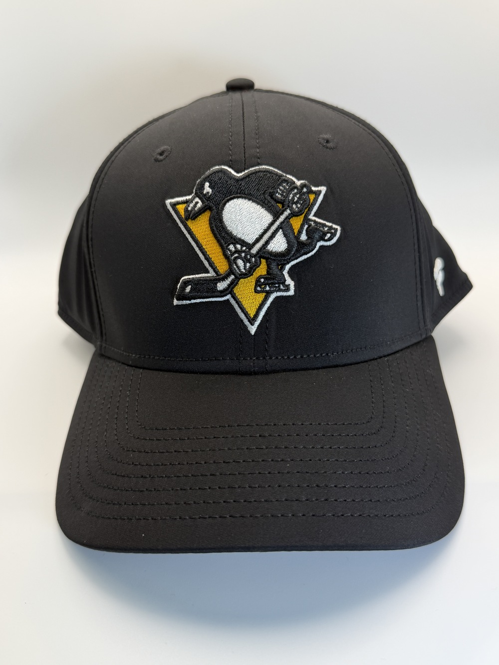 Pittsburgh Penguins Fanatics Black Adjustable Hat Embroidered Logo Trucker Flex